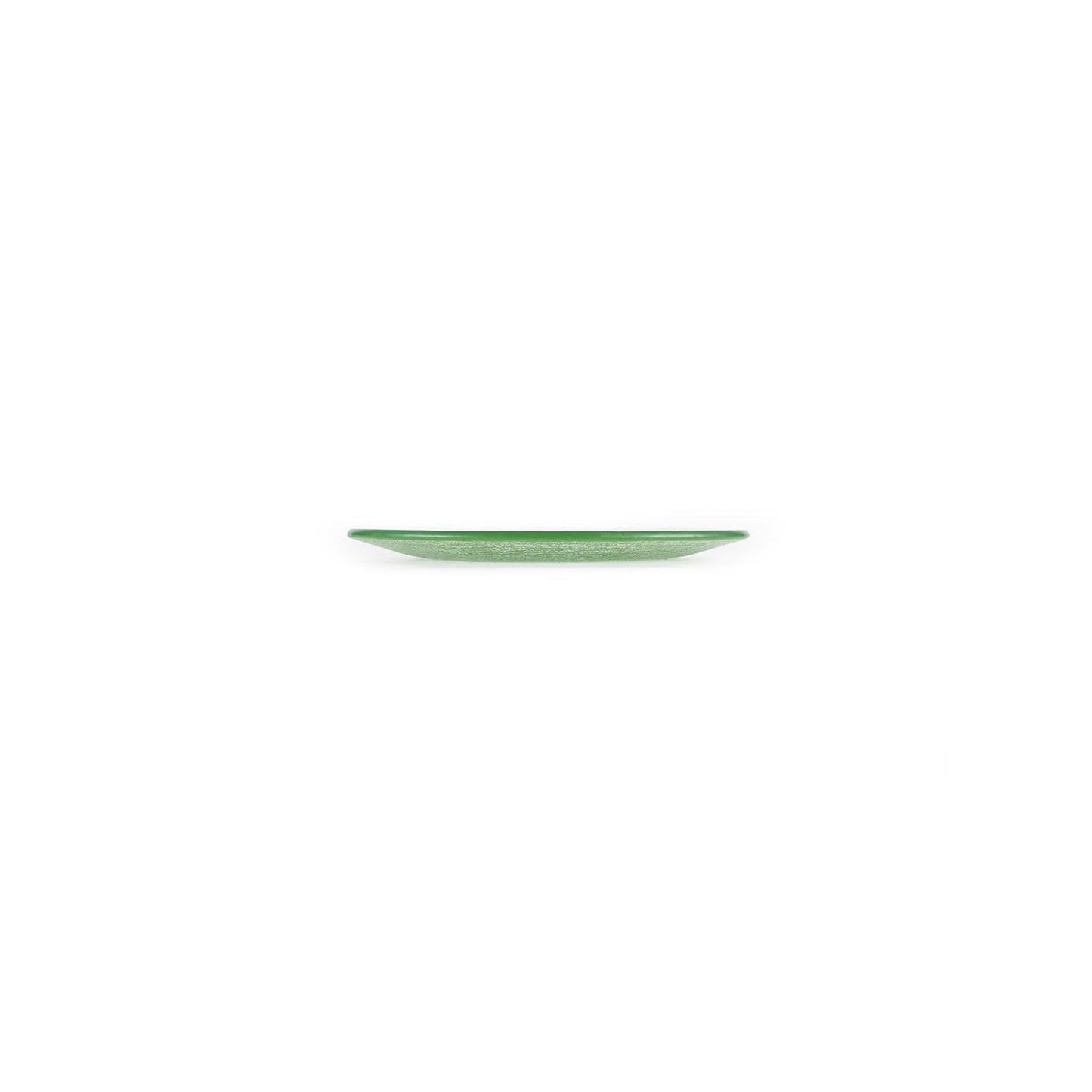 Glass Dinnerware dia.7.75" Round Green Glass Plate - Case Pack: 12