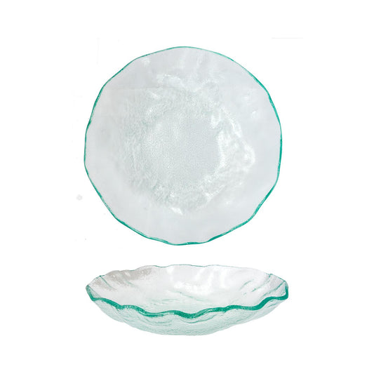 Glass Dinnerware dia.12" h:2.25" 60 oz. Round Clear Glass Bowl - Case Pack: 4