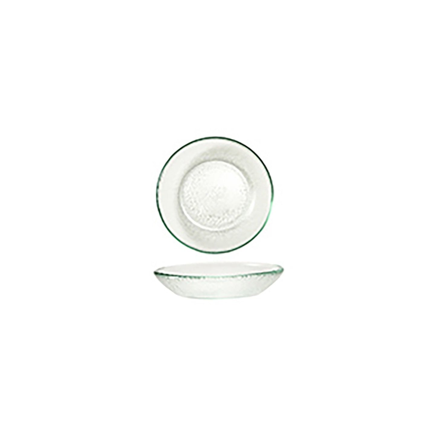 Turgla Fusion Glass dia.5.5" h:1.25" 8 oz. Round Clear Glass Bowl