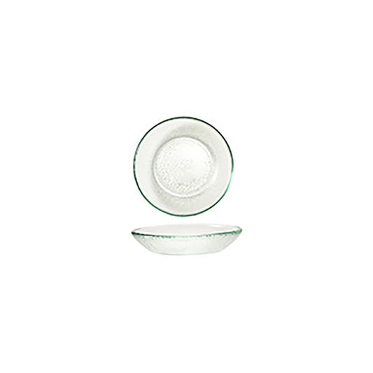 Turgla Fusion Glass dia.5.5" h:1.25" 8 oz. Round Clear Glass Bowl