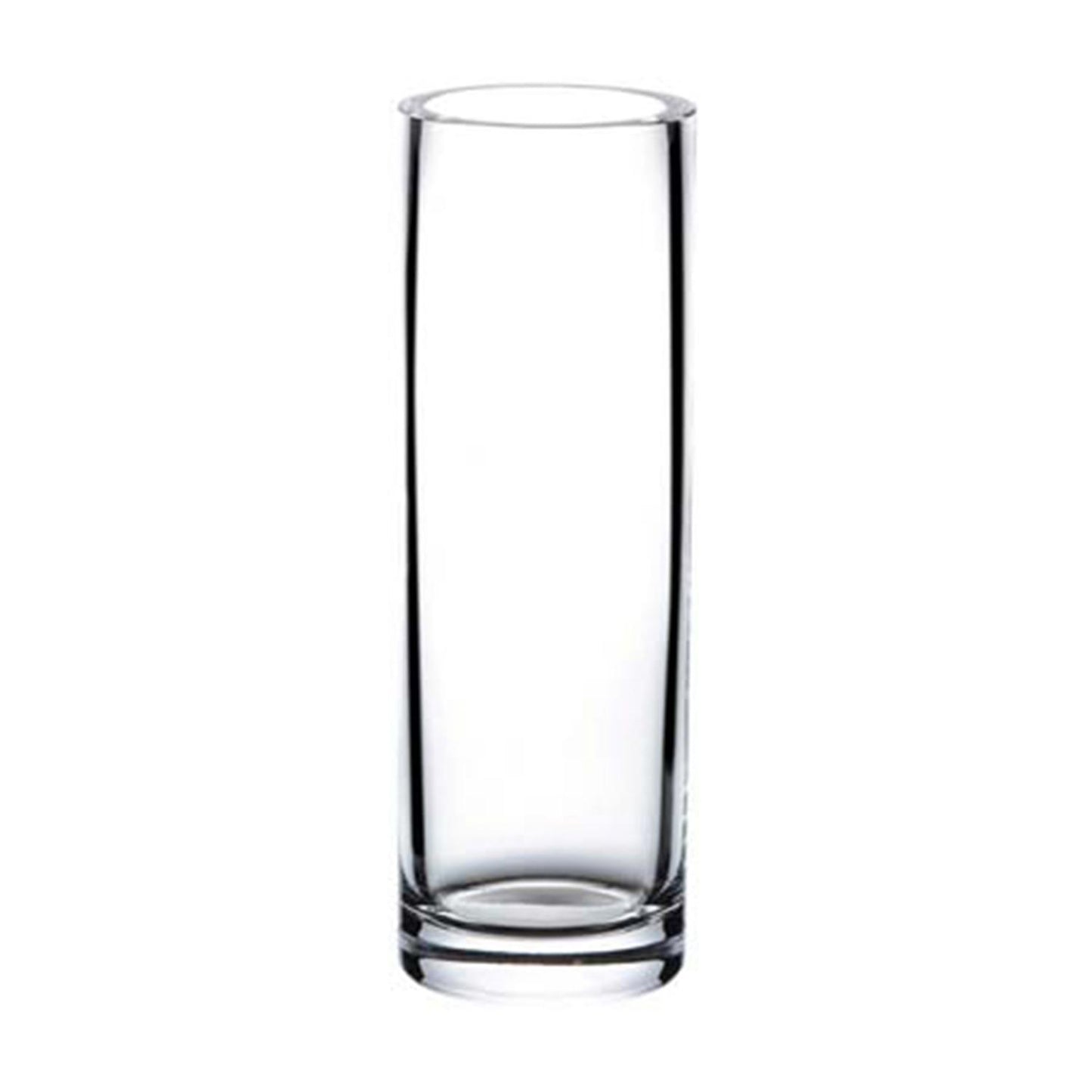 Decorative Senses dia.7" h:19" Round Clear Glass Vase - Case Pack: 2