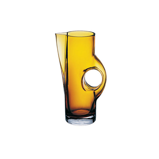 Senses dia.12" h:6" 42 oz. Round Amber Glass Pitcher