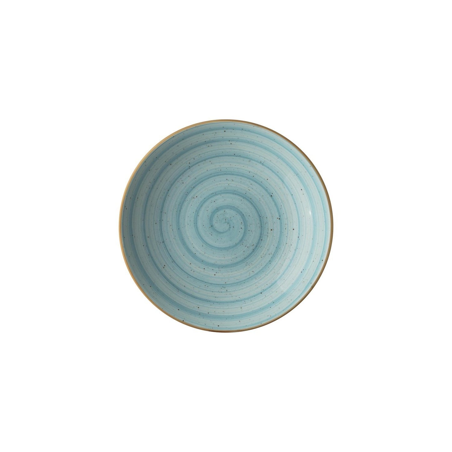 Turgla Vitrified Aqua dia.10" h:2" 44 oz. Round Blue Vitrified Bowl - Case Pack: 6