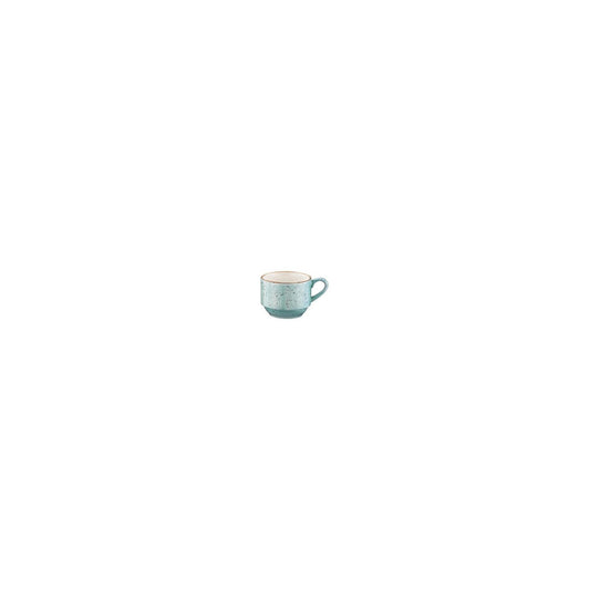 Turgla Vitrified Aqua dia.2.5" h:2" 3 oz. Round Blue Vitrified Espresso Cup - Case Pack: 6