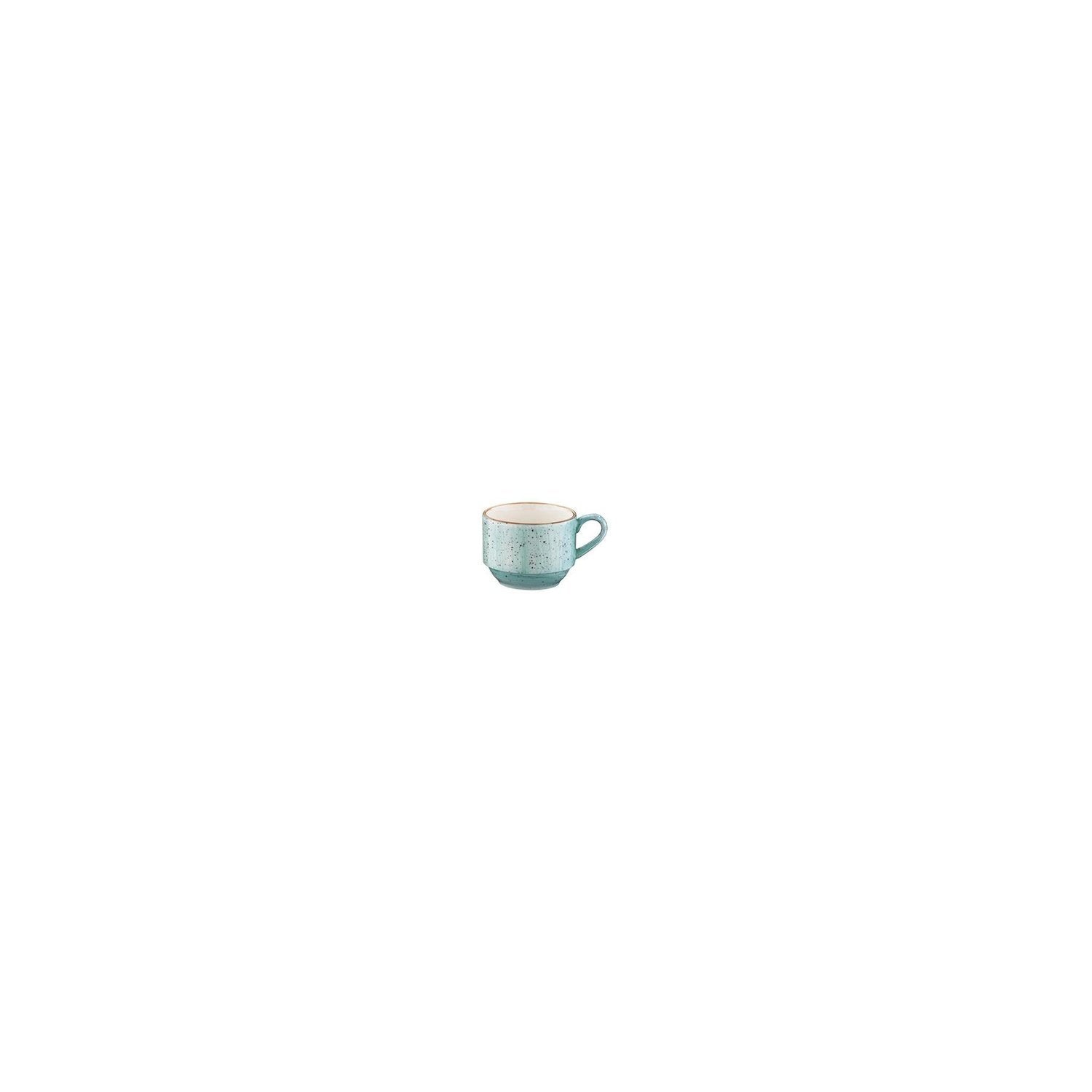 Aqua dia.2.5" h:2" 3 oz. Round Blue Vitrified Espresso Cup