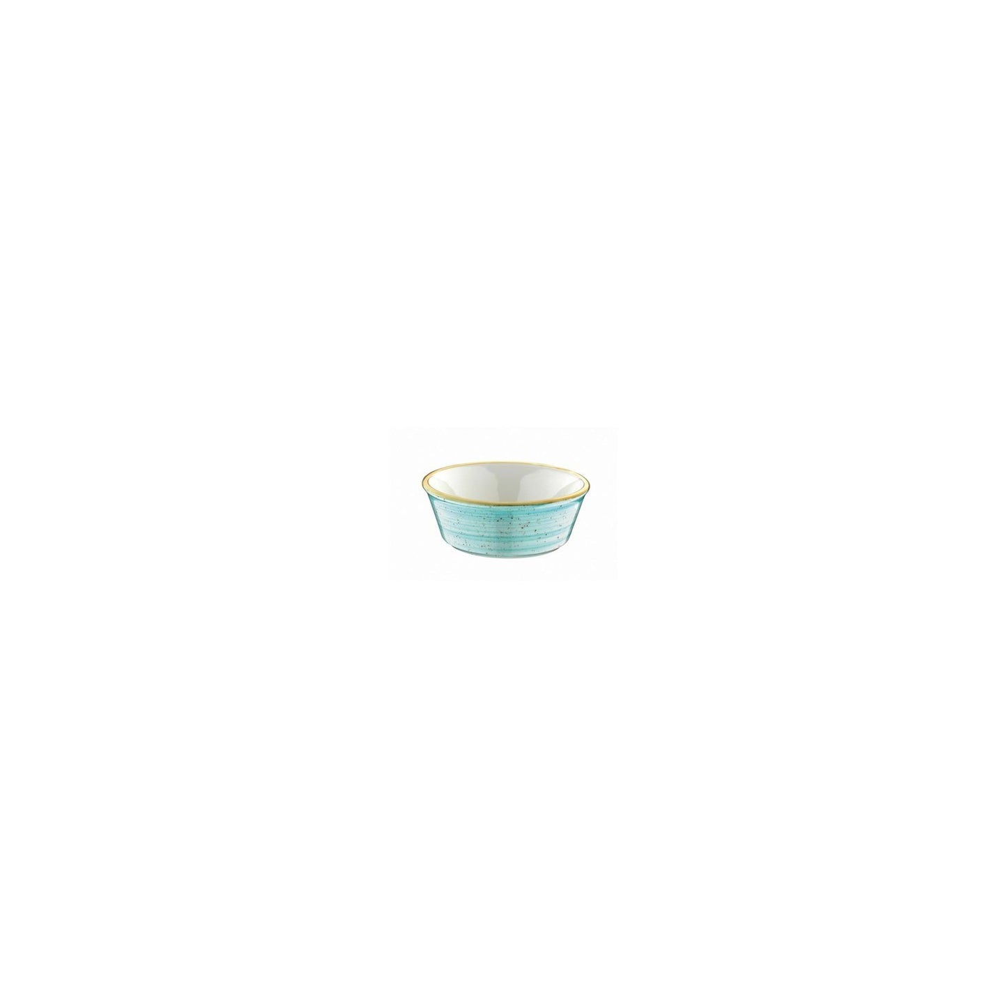 Turgla Vitrified Aqua dia.4.75" h:1.75" 10 oz. Round Blue Vitrified Bowl - Case Pack: 24