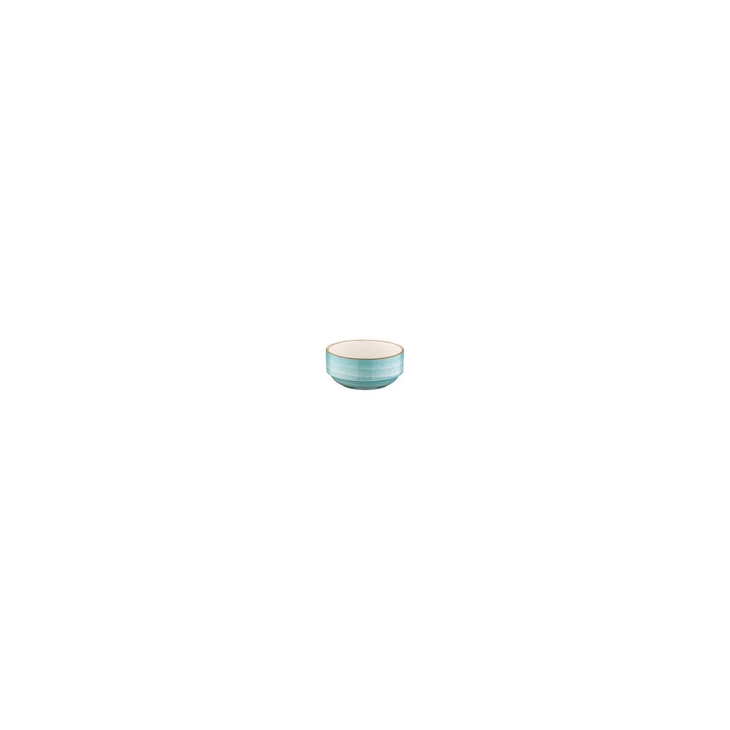 Turgla Vitrified Aqua dia.2.25" h:1" 1 oz. Round Blue Vitrified Ramekin - Case Pack: 24