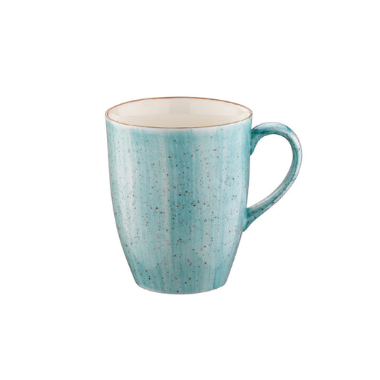 Porcelain Aqua dia.3.25" h:4.25" 11 oz. Round Blue Porcelain Mug - Case Pack: 24