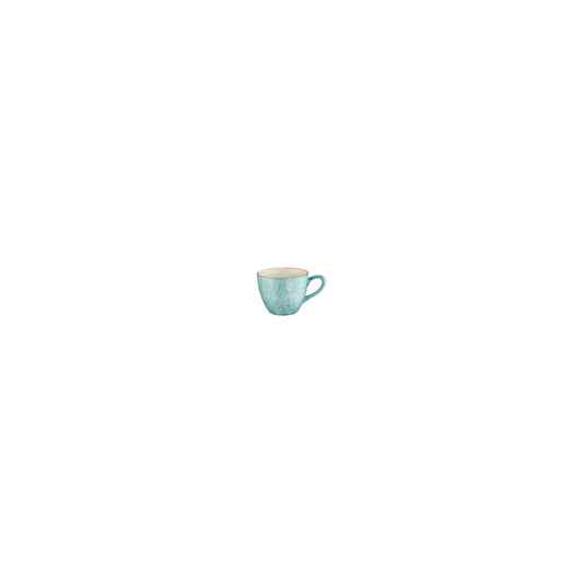 Aqua dia.2.5" h:2" 3 oz. Round Blue Vitrified Espresso Cup