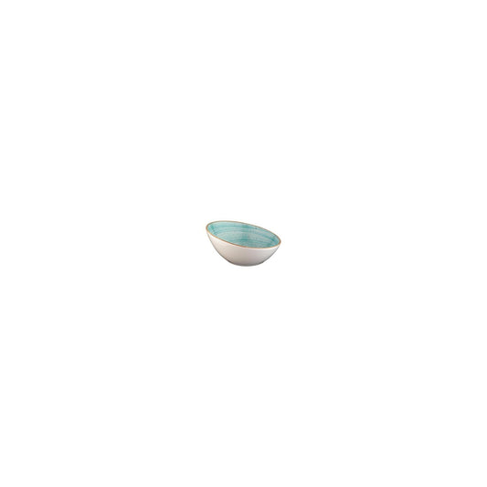 Turgla Vitrified Aqua dia.3.25" h:1.75" 2 oz. Round Blue Vitrified Ramekin - Case Pack: 24