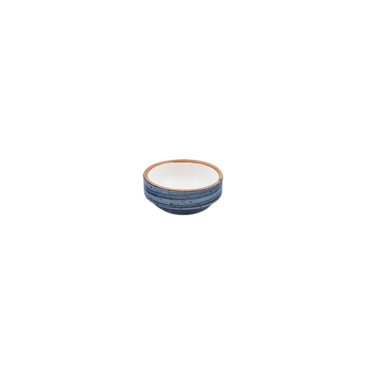 Dusk dia.2.25" h:1" 1 oz. Round Blue Vitrified Ramekin