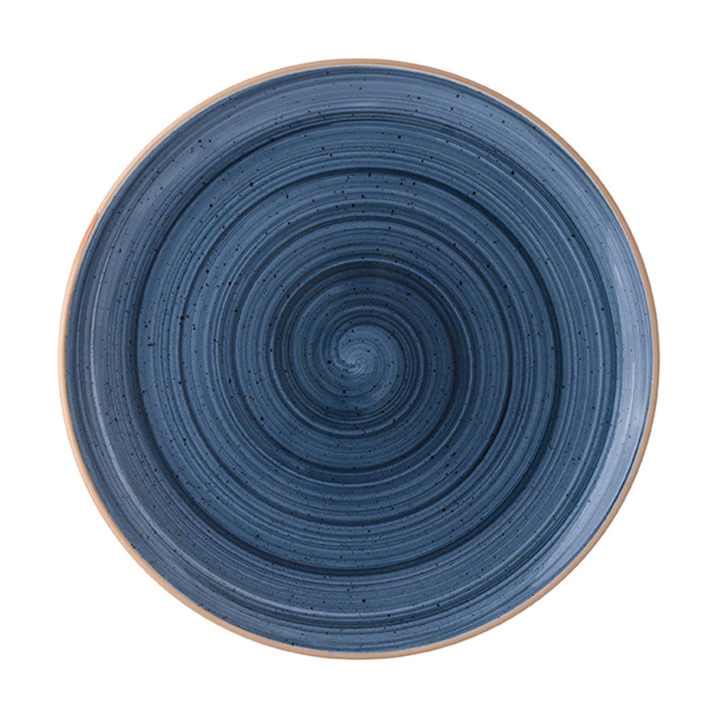 Dusk dia.9" Round Blue Vitrified Plate