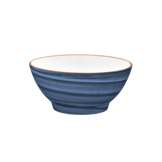 Porcelain Dusk dia.5.5" h:2.75" 15 oz. Round Blue Porcelain Bowl - Case Pack: 12