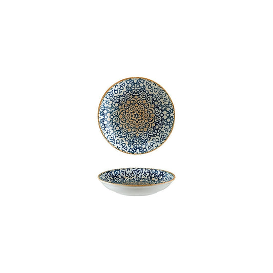 Turgla Vitrified Alhambra dia.6" h:1.5" 11 oz. Round Decorated Vitrified Bowl - Case Pack: 12