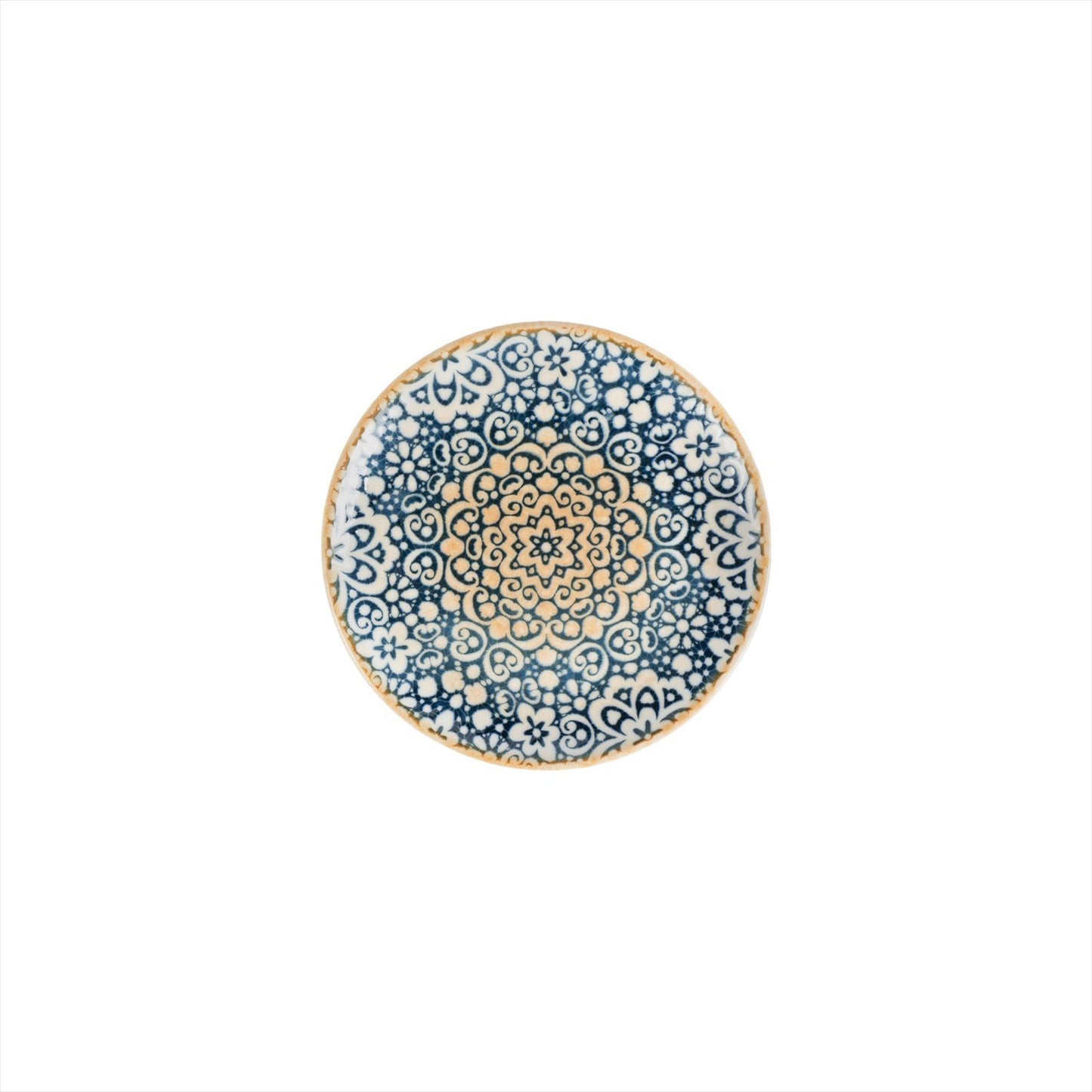 Turgla Vitrified Alhambra dia.7.5" Round Decorated Vitrified Plate - Case Pack: 12