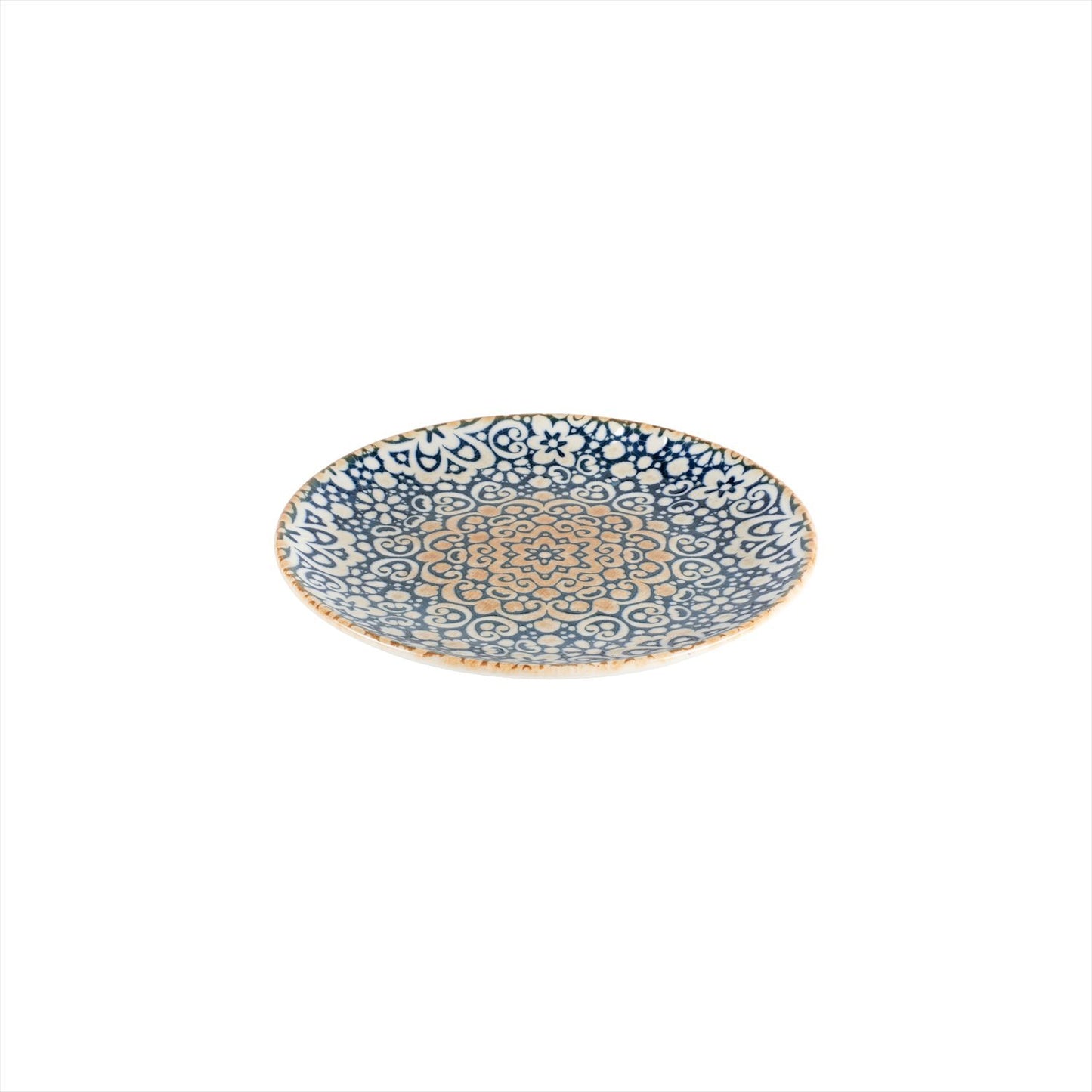 Turgla Vitrified Alhambra dia.9" Round Decorated Vitrified Plate - Case Pack: 12