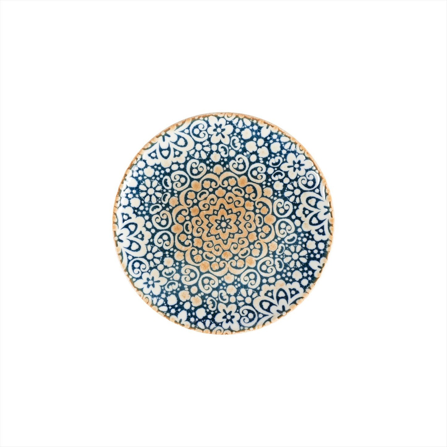 Turgla Vitrified Alhambra dia.9" Round Decorated Vitrified Plate - Case Pack: 12