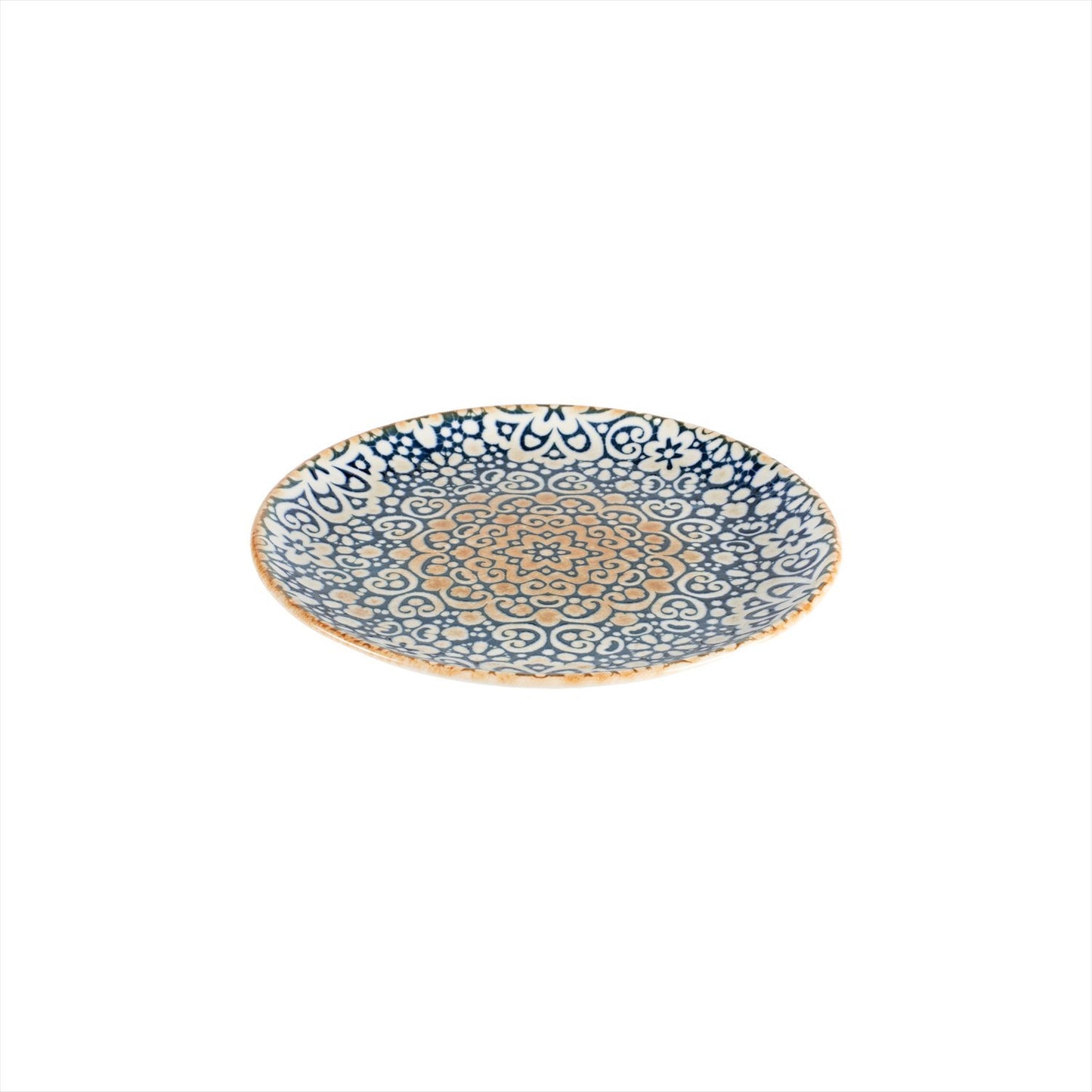 Turgla Vitrified Alhambra dia.10" Round Decorated Vitrified Plate - Case Pack: 12