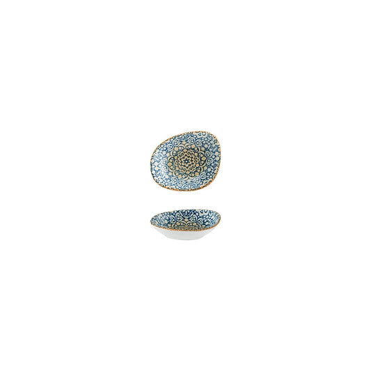 Alhambra 4" x 3" x h:0.75" 1 oz. Organic Decorated Vitrified Bowl