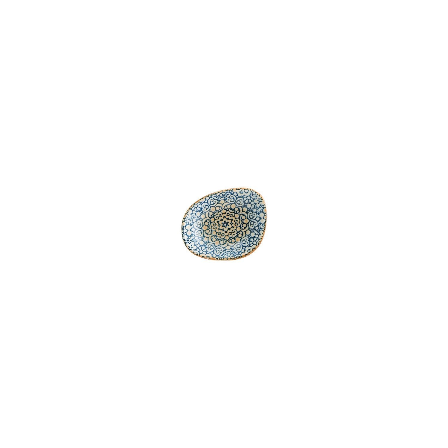 Alhambra 4" x 3" x h:0.75" 1 oz. Organic Decorated Vitrified Bowl