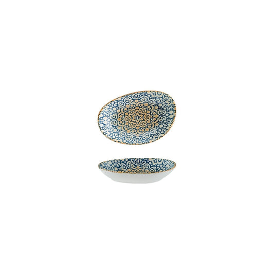 Alhambra 6" x 4" x h:1" Organic Decorated Vitrified Platter