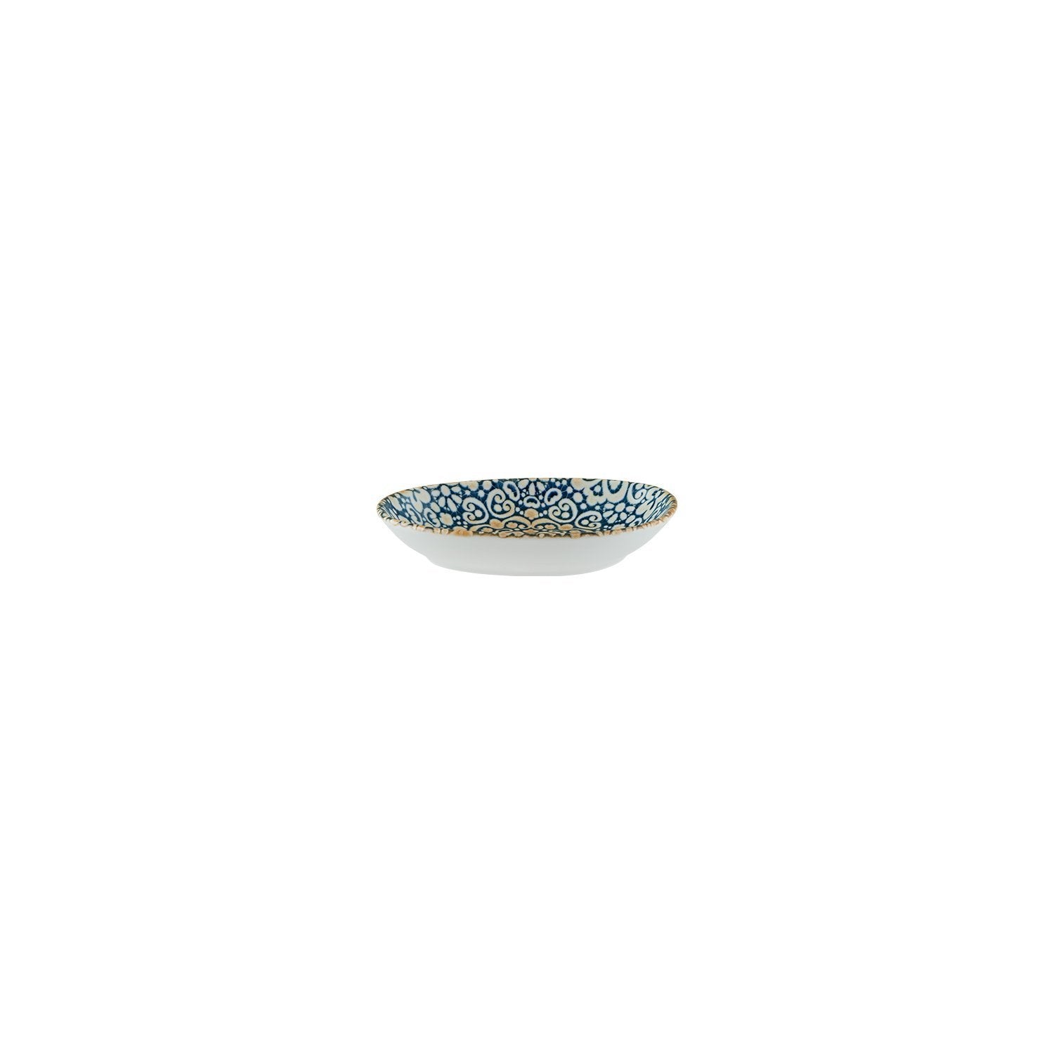 Alhambra 6" x 4" x h:1" Organic Decorated Vitrified Platter