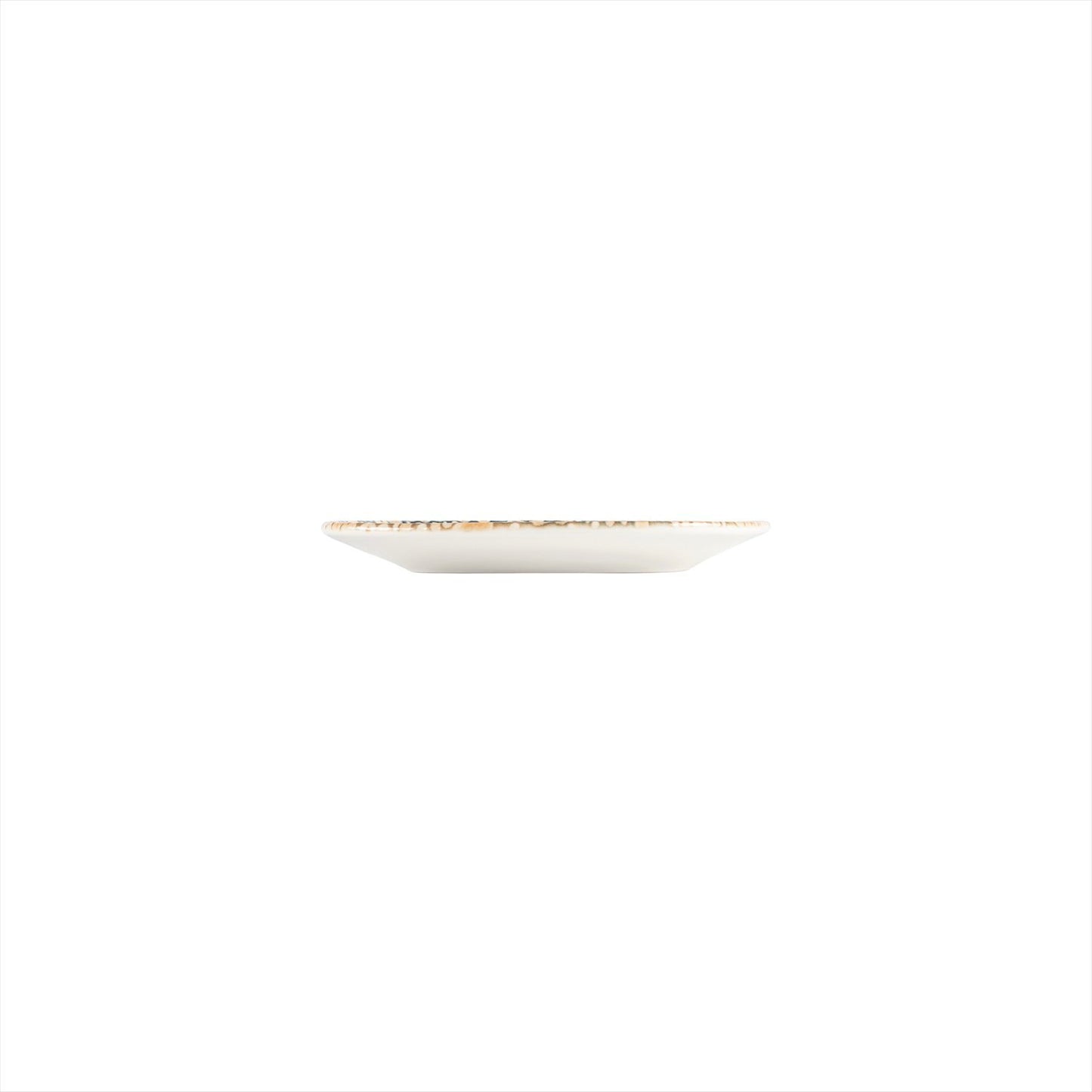 Turgla Vitrified Alhambra 7.5" x 6" Organic Decorated Vitrified Plate - Case Pack: 12