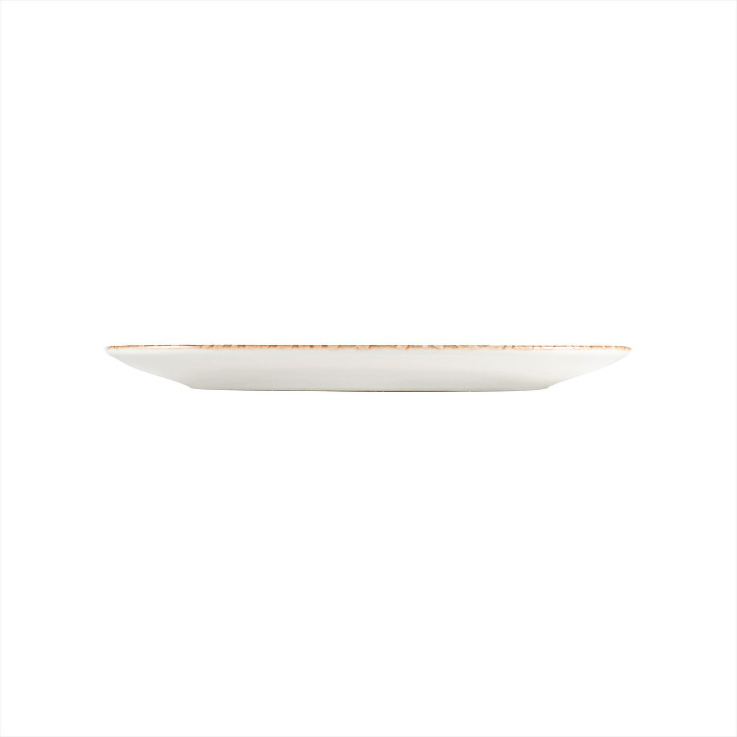 Turgla Vitrified Alhambra 13" x 10.75" Organic Decorated Vitrified Plate - Case Pack: 6