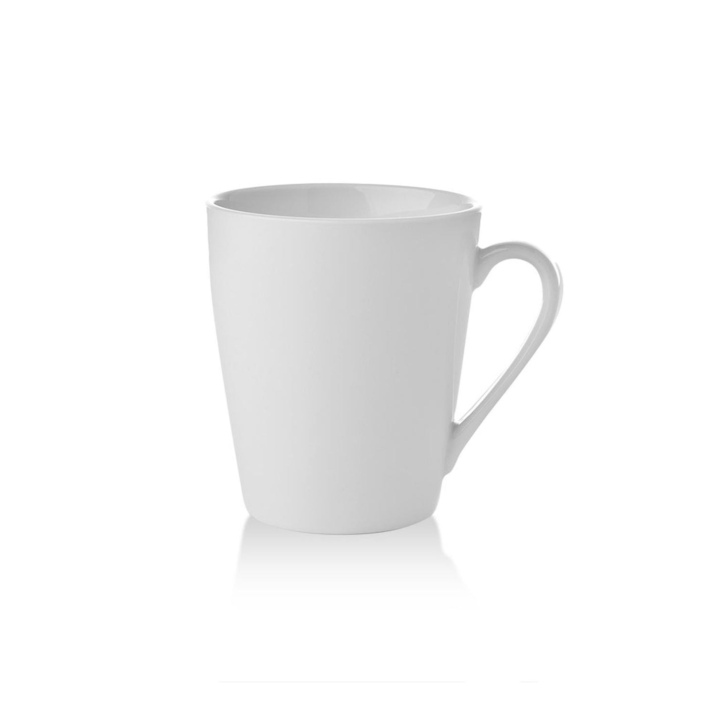 Porcelain Delta-Coupe dia.3.25" h:3.75" 9 oz. Round White Porcelain Mug - Case Pack:12