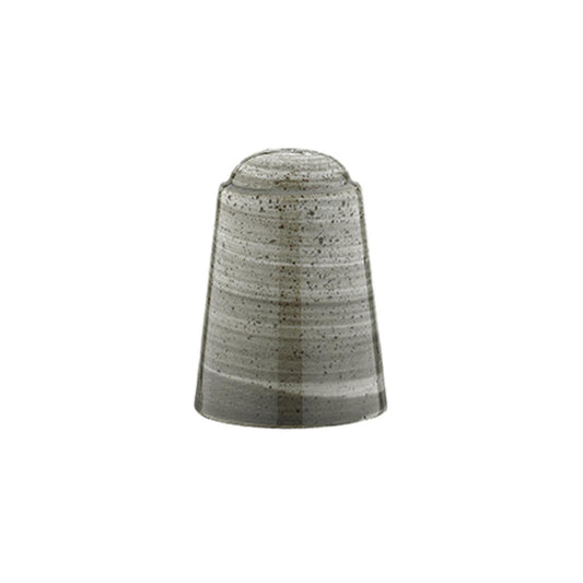 Turgla Vitrified Space  Round Gray Vitrified Salt Shaker - Case Pack: 24