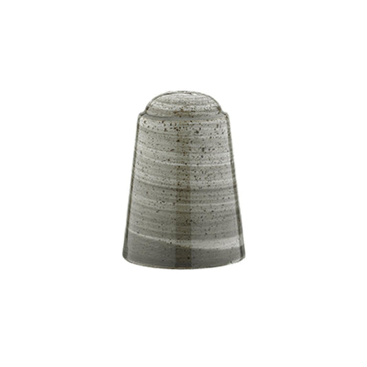 Turgla Vitrified Space  Round Gray Vitrified Salt Shaker - Case Pack: 24