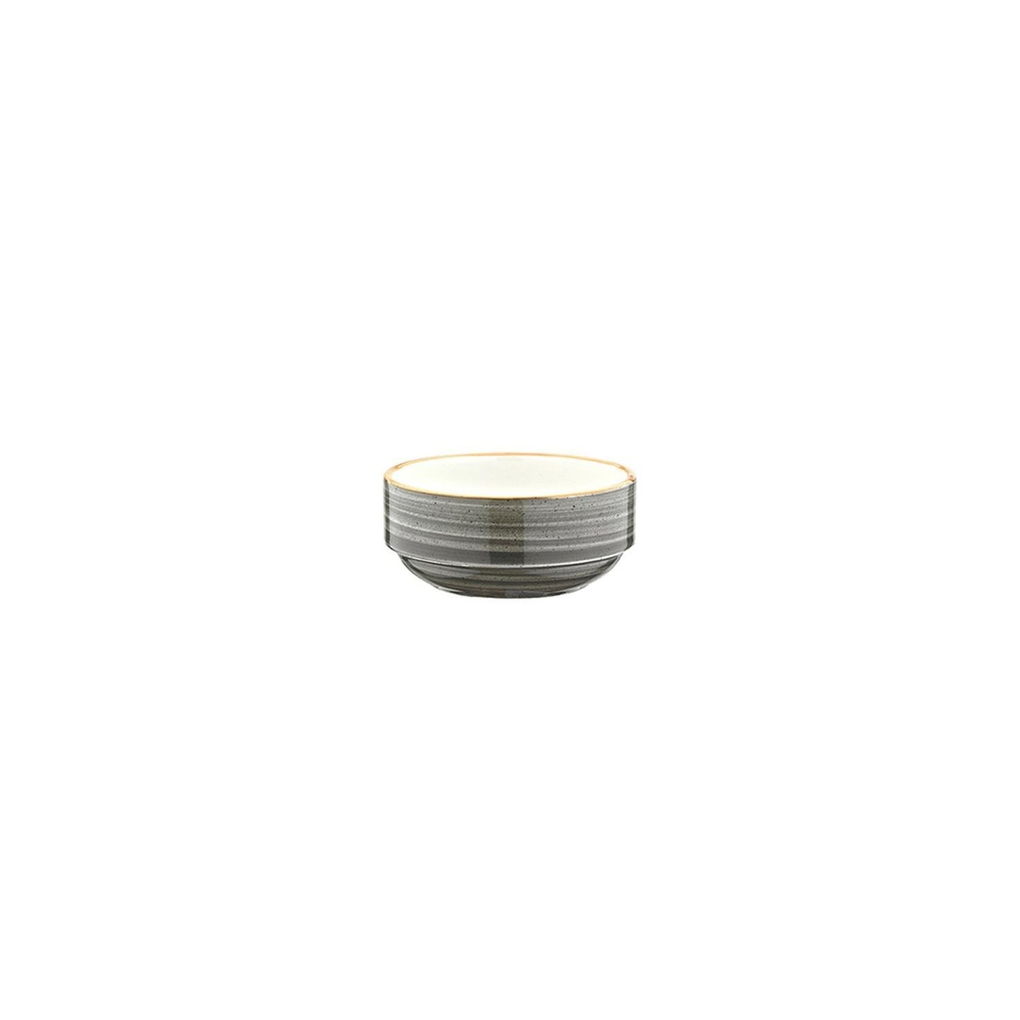 Space dia.2.25" h:1" 1 oz. Round Gray Vitrified Ramekin