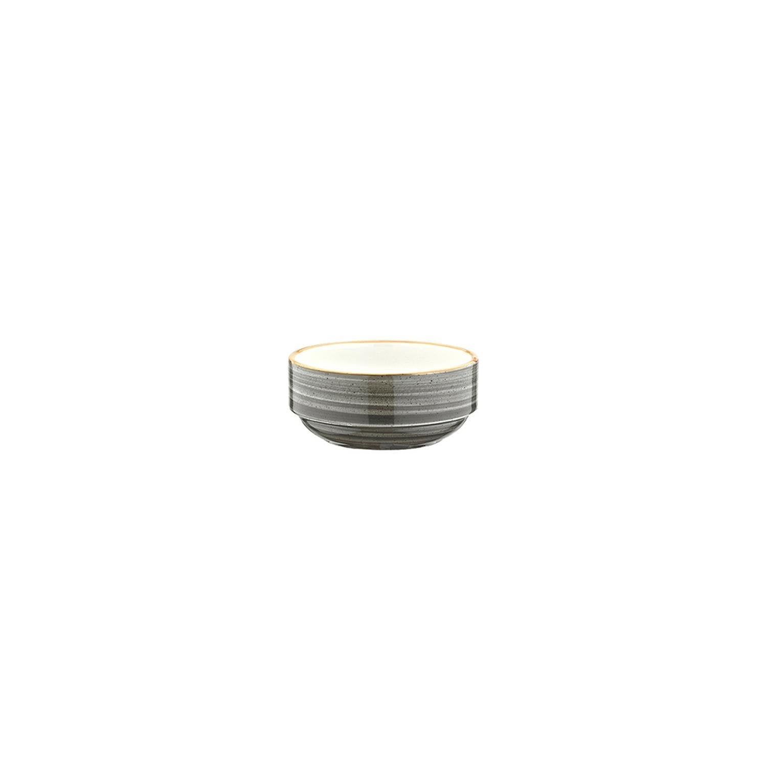 Space dia.2.25" h:1" 1 oz. Round Gray Vitrified Ramekin