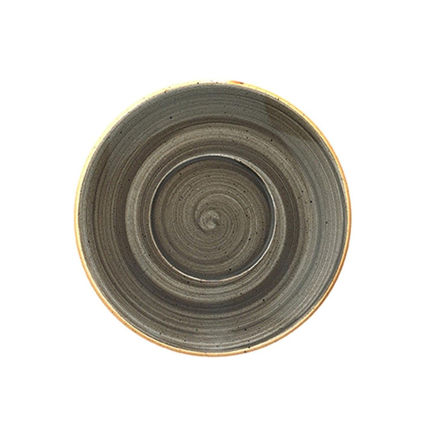 Space dia.6.75" Round Gray Vitrified Saucer