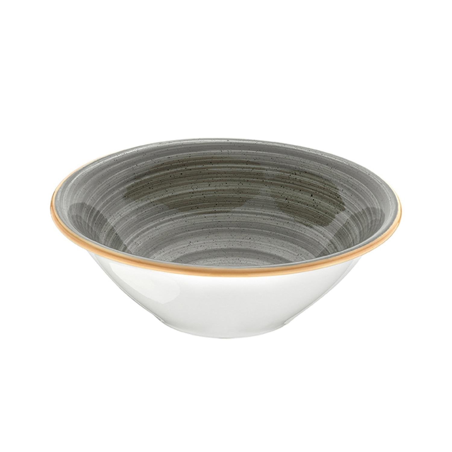 Space dia.7" h:2.5" 23 oz. Round Gray Vitrified Bowl
