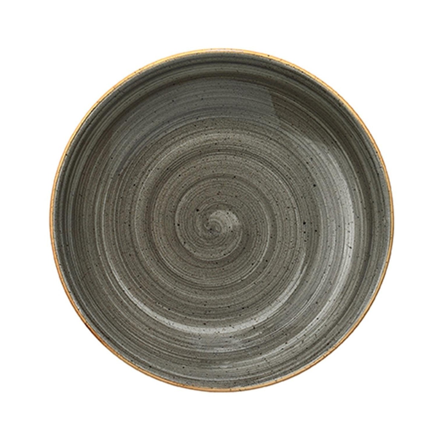 Turgla Vitrified Space dia.8" h:1.5" 17 oz. Round Gray Vitrified Bowl - Case Pack: 12