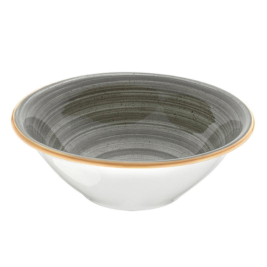 Space dia.8" h:2.5" 30 oz. Round Gray Vitrified Bowl