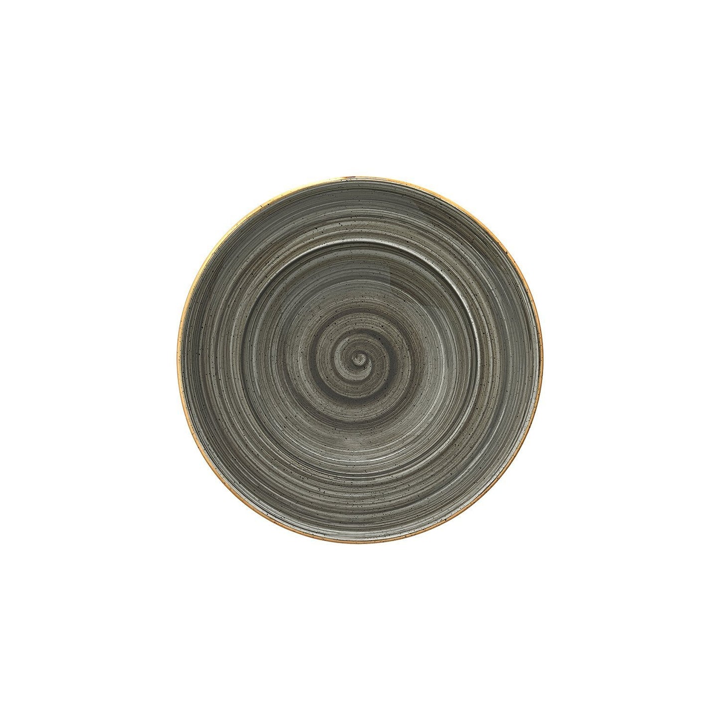 Turgla Vitrified Space dia.10.75" h:2.25" 16 oz. Round Gray Vitrified Bowl - Case Pack: 6
