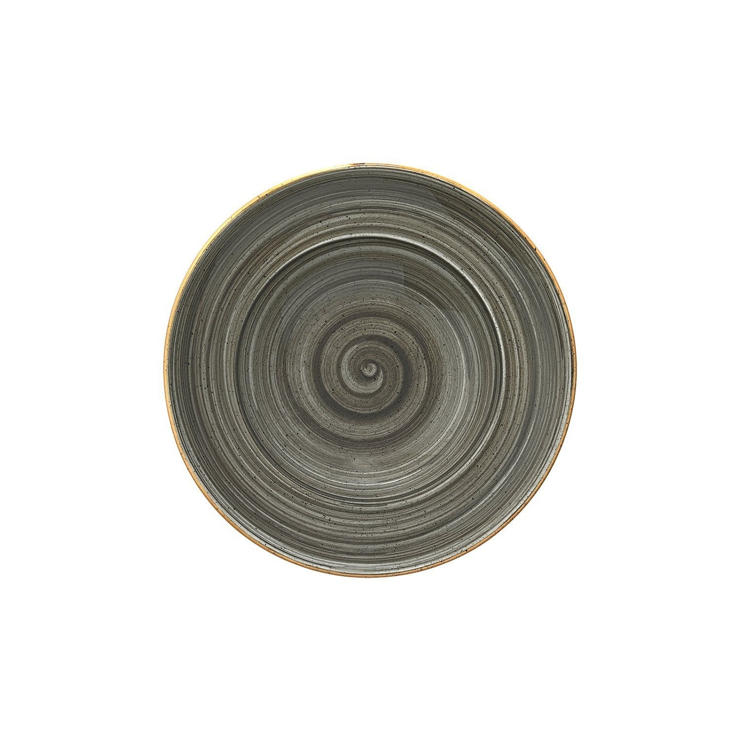 Turgla Vitrified Space dia.11.75" h:2.5" 19 oz. Round Gray Vitrified Bowl - Case Pack: 6