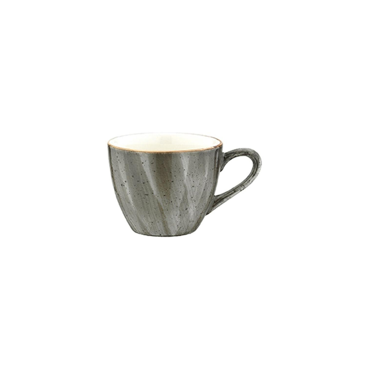 Space dia.2.5" h:2" 3 oz. Round Gray Vitrified Espresso Cup