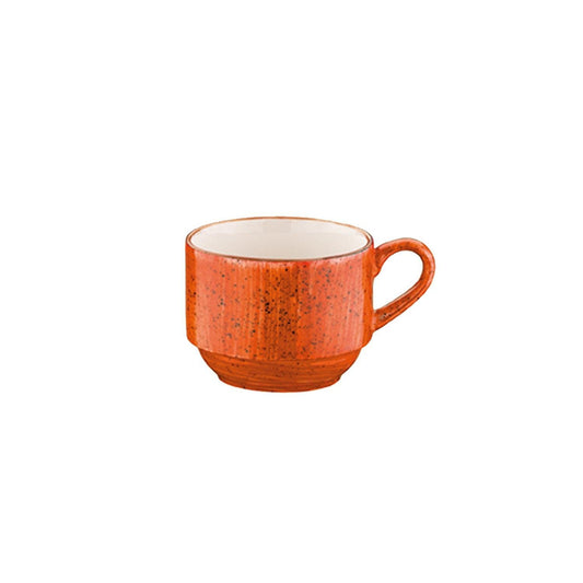 Turgla Vitrified Terracota dia.2.5" h:2" 3 oz. Round Terracotta Vitrified Espresso Cup - Case Pack: 6