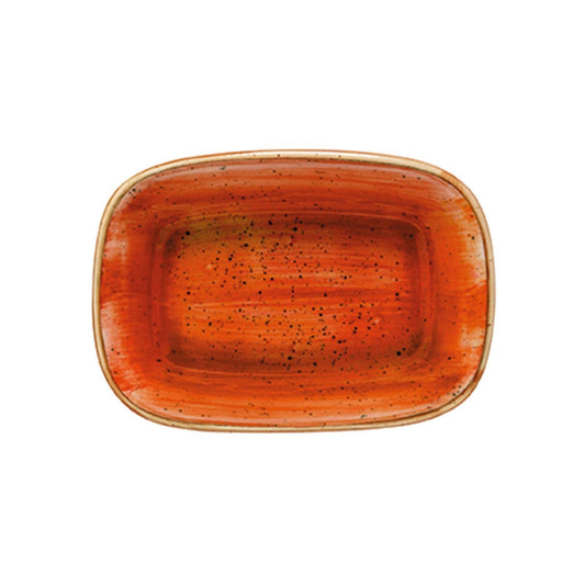 Terracota 5.5" x 4" x h:1.25" 7 oz. Rectangular Terracotta Vitrified Deep Plate