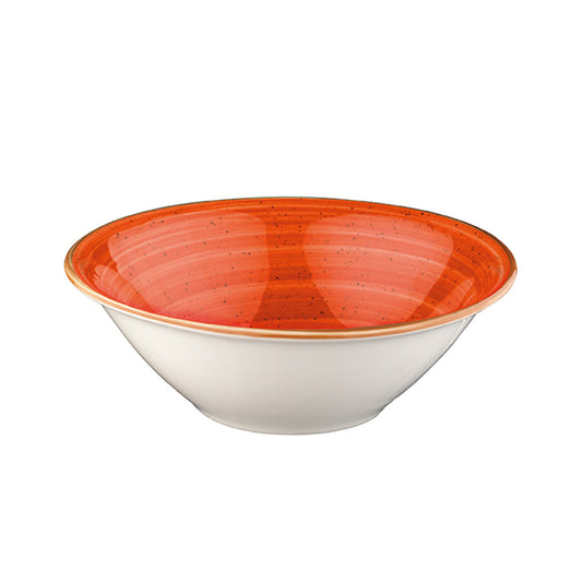 Porcelain Terracota dia.7" h:2.5" 23 oz. Round Terracotta Porcelain Bowl - Case Pack: 12