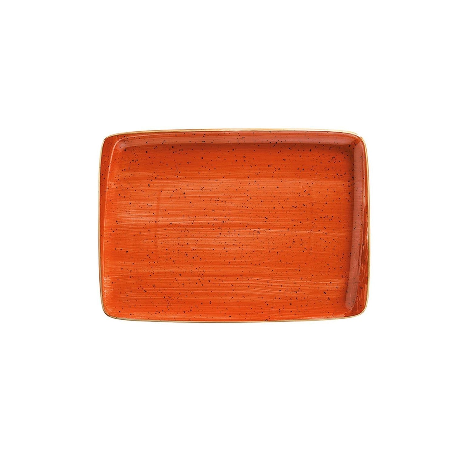 Turgla Vitrified Terracota 9" x 6" Rectangular Terracotta Vitrified Plate - Case Pack: 12