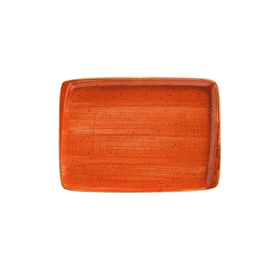 Turgla Vitrified Terracota 9" x 6" Rectangular Terracotta Vitrified Plate - Case Pack: 12
