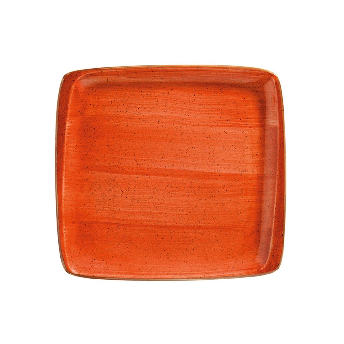 Turgla Vitrified Terracota 8.5" x 8" Square Terracotta Vitrified Plate - Case Pack: 12