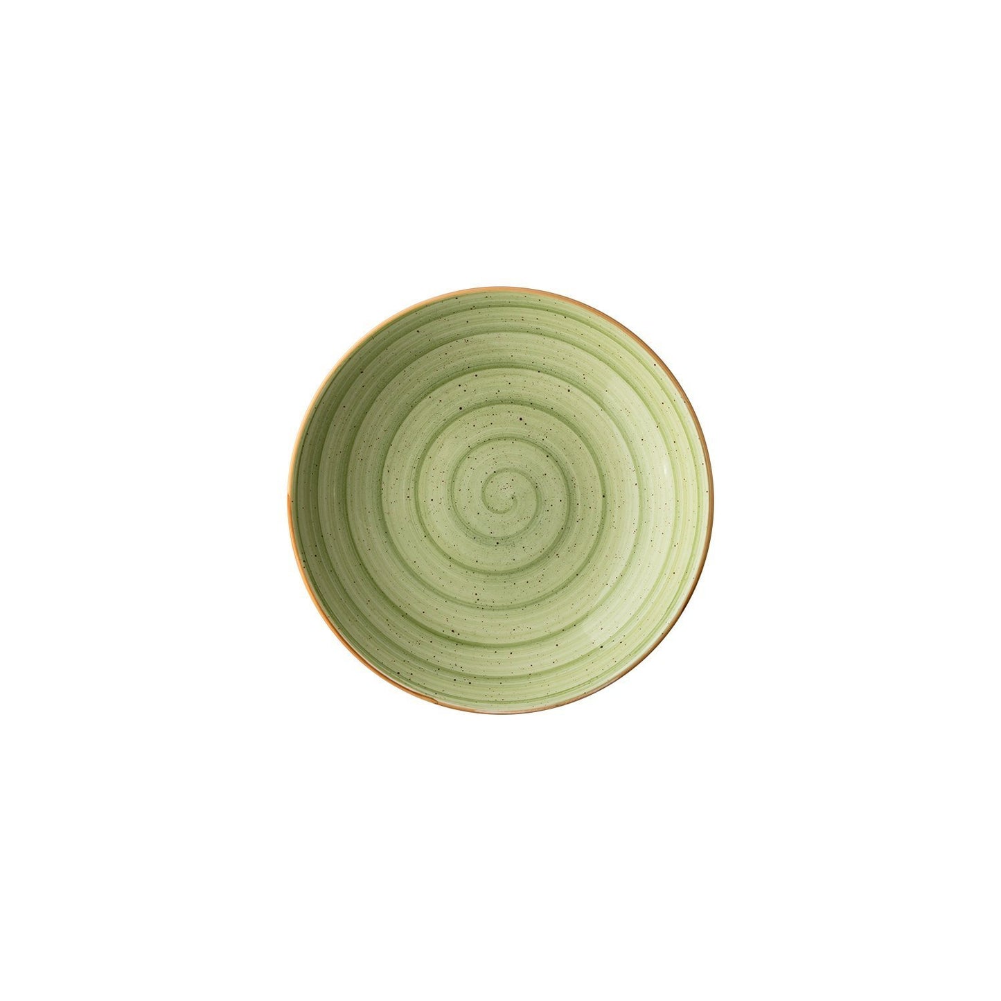 Turgla Vitrified Therapy dia.9" h:2" 34 oz. Round Green Vitrified Bowl - Case Pack: 6