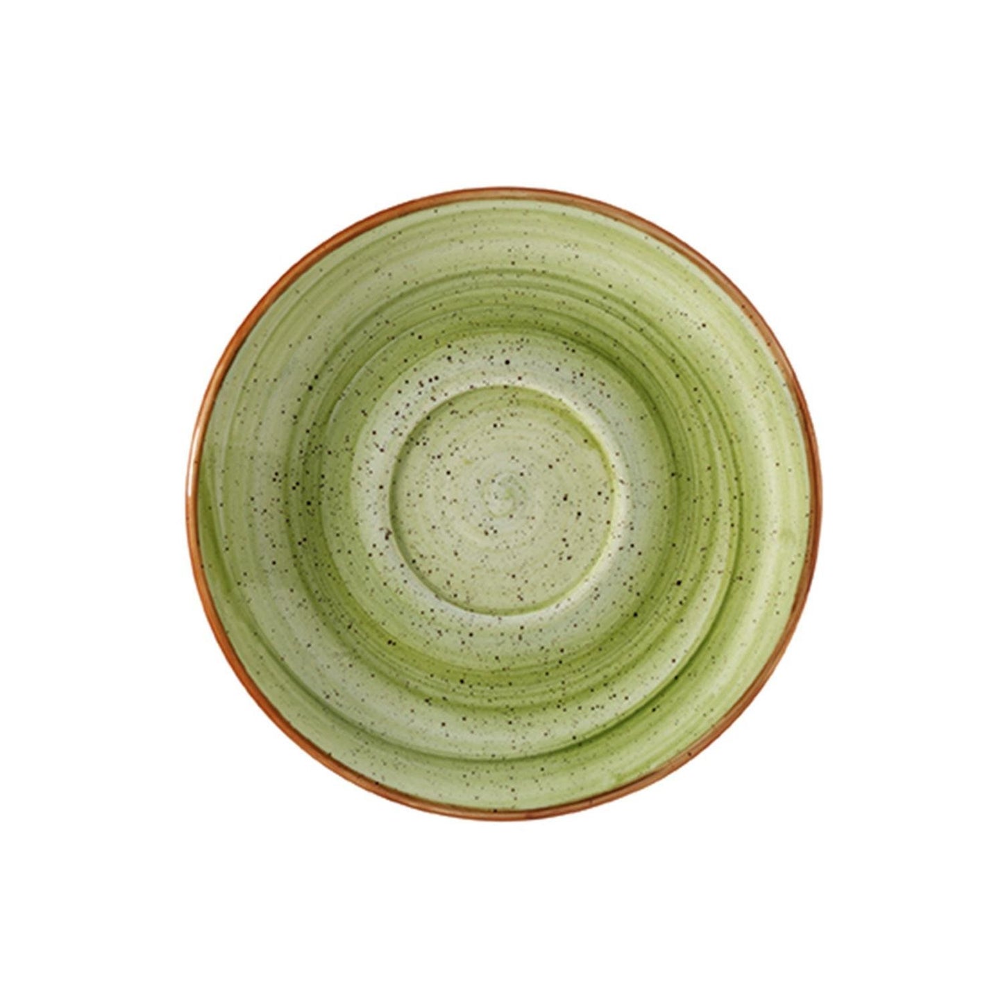 Therapy dia.6" Round Green Vitrified Saucer