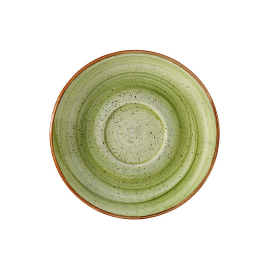 Therapy dia.6" Round Green Vitrified Saucer