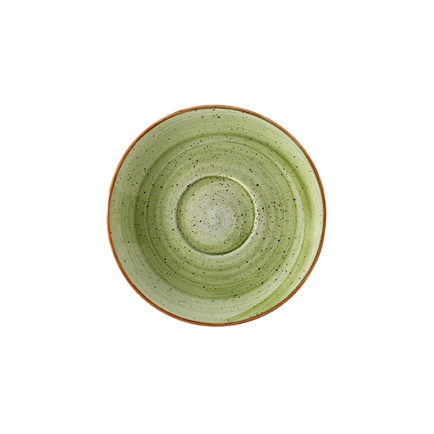 Therapy dia.5" Round Green Vitrified Saucer